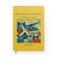 Thumbnail for VINTAGE G4228 - The First Jet Boarding - Designed Notebooks design on yellow