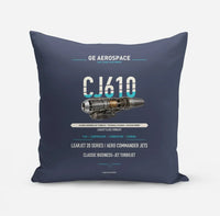 Thumbnail for CJ610 design on navy blue pillow