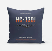 Thumbnail for HC-130J COMBAT KING II design on navy blue pillow