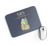 Thumbnail for Weeze Airport (NRN) design on navy blue rectangle mouse pad