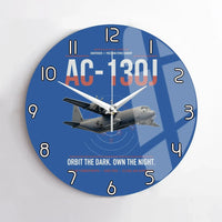Thumbnail for AC-130J Ghostrider design on blue no frame wall clock