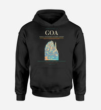 Thumbnail for Genoa Cristoforo Colombo Airport (GOA) design on black hoodie single-side print