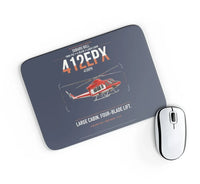 Thumbnail for SUBARU Bell 412EPX design on navy blue rectangle mouse pad