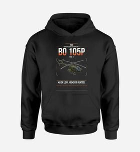 Single-Side Printing — MBB BO 105P PAH-1 Double-Side Hoodie