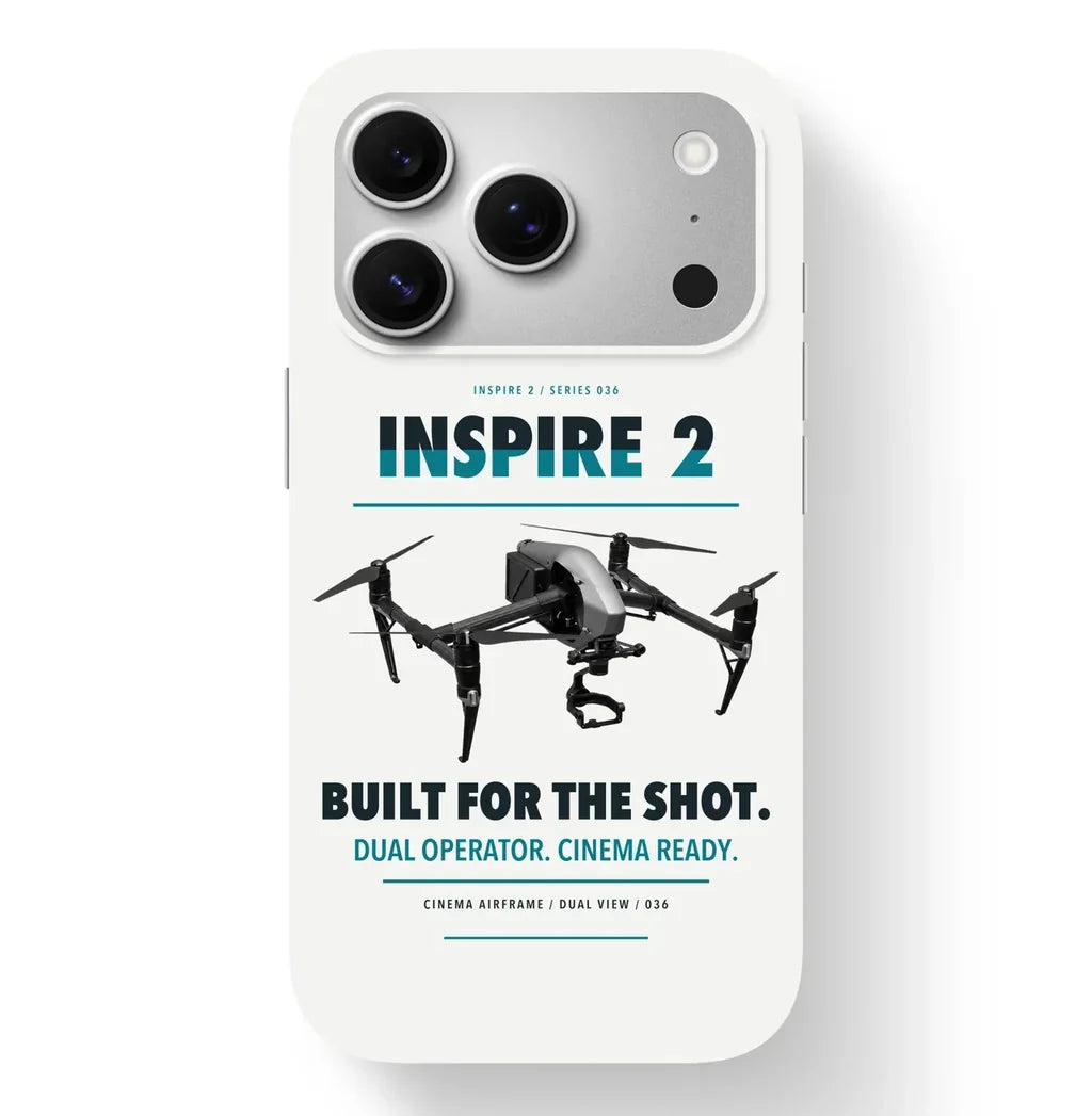 DJI Inspire 2 Case design on white iphone case