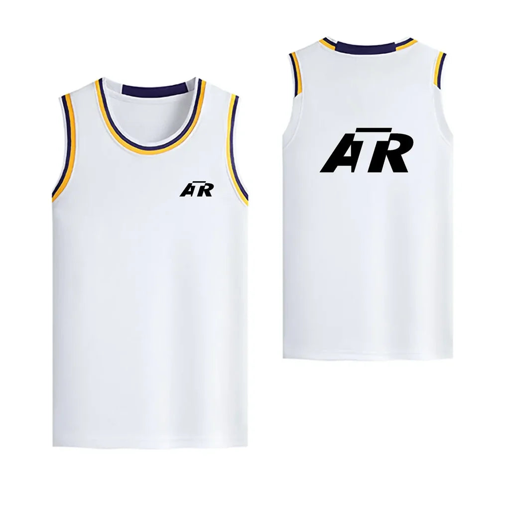 ATR & Text Designed Basketball Style Sports Tank Tops - view 16