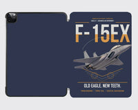 Thumbnail for F-15EX Eagle II design on navy blue ipad tablet case