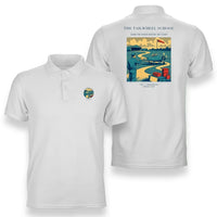 Thumbnail for VINTAGE G4178 - The Tailwheel School - Double-Side Polo T-Shirt design on white