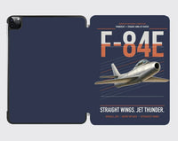 Thumbnail for F-84E Thunderjet design on navy blue ipad tablet case