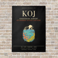 Thumbnail for Kagoshima Airport KOJ - Canvas Framed - Black