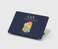 Thumbnail for Capital Region International Airport (LAN) design on navy blue MacBook case