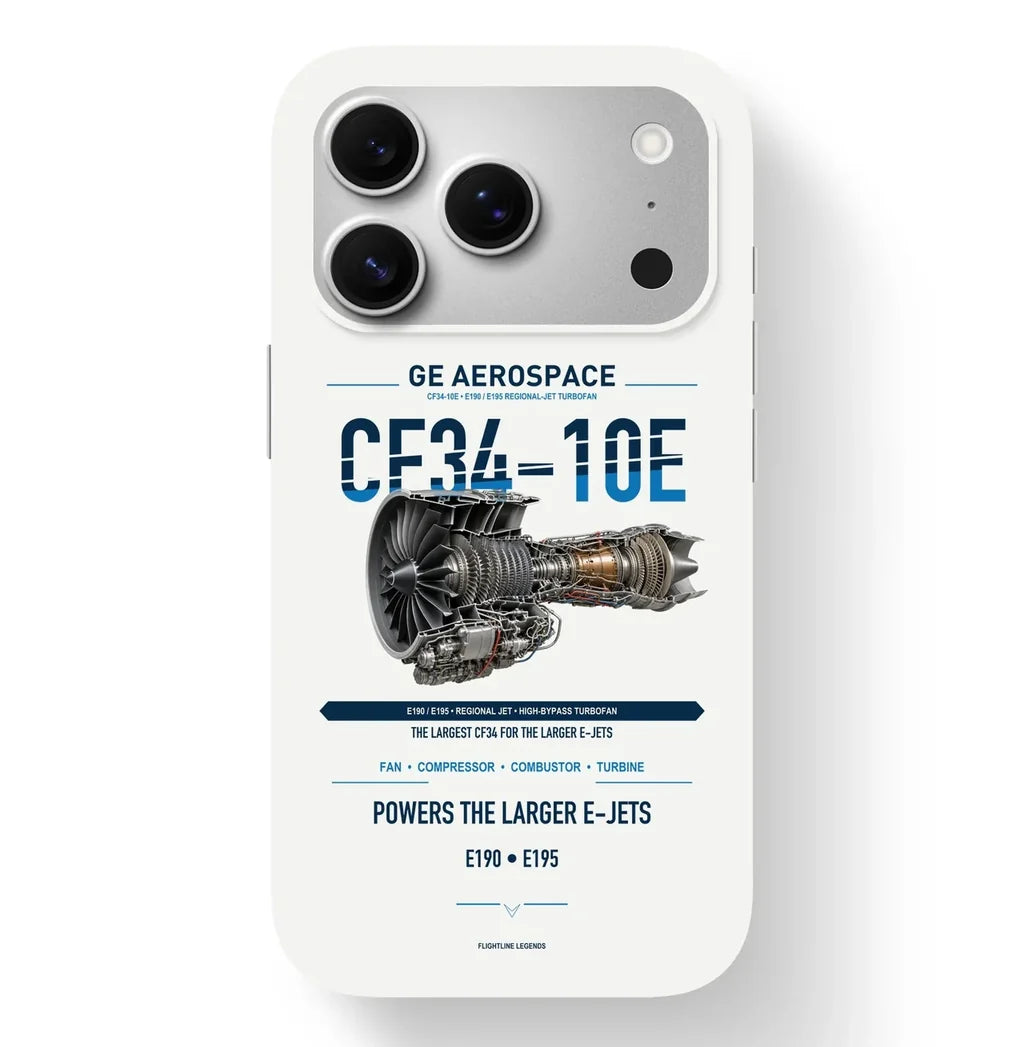 CF34-10E Case design on white iphone case