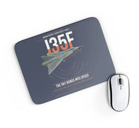 Thumbnail for Saab J 35F Draken design on navy blue rectangle mouse pad