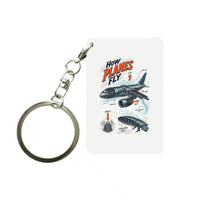 Thumbnail for SIGNAL 616 - How Planes Fly V2 - Key Chain design on white key chain