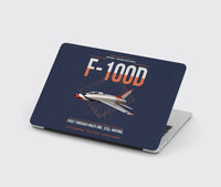 Thumbnail for F-100D Super Sabre design on navy blue MacBook case