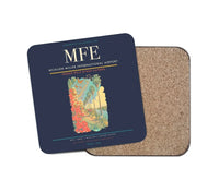 Thumbnail for McAllen Miller International Airport (MFE) design on navy blue 1 piece coaster