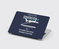 Thumbnail for Cessna Citation Sovereign+ design on navy blue MacBook case