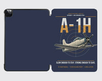 Thumbnail for A-1H Skyraider design on navy blue ipad tablet case
