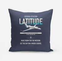 Thumbnail for Cessna Citation Latitude design on navy blue pillow