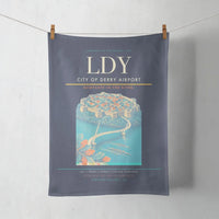 Thumbnail for City of Derry Airport (LDY) design on navy blue towel
