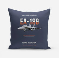 Thumbnail for EA-18G Growler Control The Spectrum design on navy blue pillow