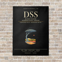 Thumbnail for Blaise Diagne International Airport DSS - Canvas Framed - Black