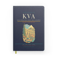Thumbnail for Kavala International Airport Megas Alexandros (KVA) design on navy blue notebook