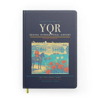 Thumbnail for Regina International Airport (YQR) design on navy blue notebook
