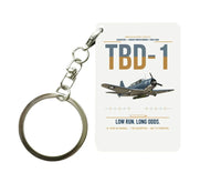 Thumbnail for TBD-1 Devastator design on white designed key chain, double-side print
