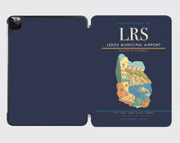 Thumbnail for Leros Municipal Airport (LRS) design on navy blue ipad tablet case