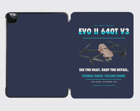 Thumbnail for Autel EVO II Dual 640T V3 design on navy blue ipad tablet case
