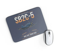 Thumbnail for SB2C-5 Helldiver design on navy blue rectangle mouse pad