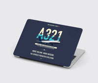 Thumbnail for Airbus A321P2F design on navy blue MacBook case