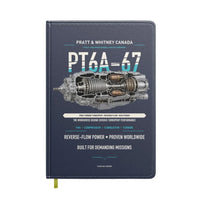 Thumbnail for PT6A-67 design on navy blue notebook
