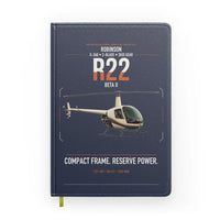 Thumbnail for Robinson R22 Beta II design on navy blue notebook