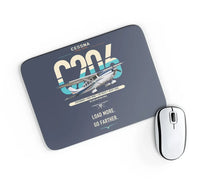 Thumbnail for Cessna 206 Stationair design on navy blue rectangle mouse pad