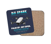 Thumbnail for DJI Spark design on navy blue 1 piece coaster