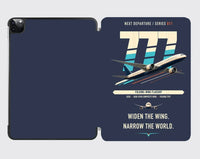 Thumbnail for Boeing 777-9 design on navy blue ipad tablet case