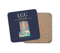 Thumbnail for Liège Airport (LGG) design on navy blue 1 piece coaster