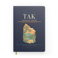 Thumbnail for Takamatsu Airport (TAK) design on navy blue notebook