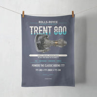 Thumbnail for TRENT 800 design on navy blue towel