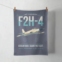 Thumbnail for F2H-4 Banshee design on navy blue towel