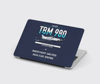 Thumbnail for Daher TBM 980 design on navy blue MacBook case