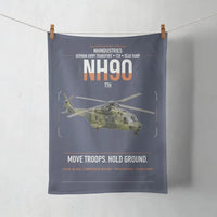 Thumbnail for NHIndustries NH90 TTH design on navy blue towel