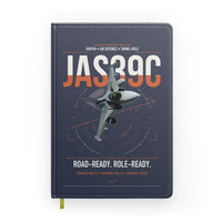 Thumbnail for Saab JAS 39C Gripen design on navy blue notebook