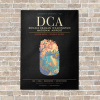 Thumbnail for Ronald Reagan Washington National Airport DCA - Canvas Framed - Black