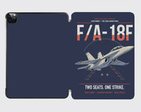Thumbnail for F-A-18F Super Hornet design on navy blue ipad tablet case