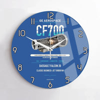 Thumbnail for CF700 design on blue no frame wall clock