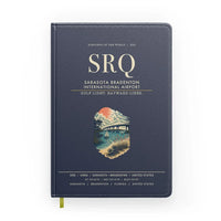 Thumbnail for Sarasota Bradenton International Airport (SRQ) design on navy blue notebook