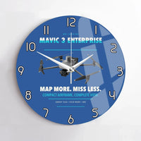 Thumbnail for DJI Mavic 3 Enterprise design on blue no frame wall clock